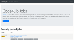 Desktop Screenshot of jobs.code4lib.org