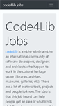 Mobile Screenshot of jobs.code4lib.org