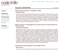 Tablet Screenshot of journal.code4lib.org